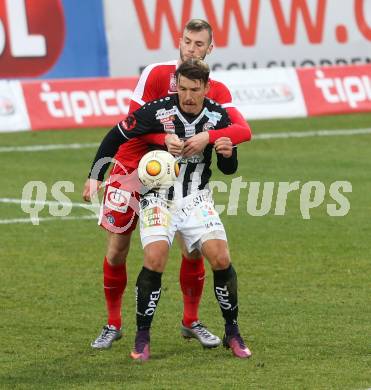 Fussball Bundesliga. RZ Pellets WAC gegen FK Austria Wien. Christopher Wernitznig,  (WAC), Petar Filipovic (Austria Wien). Wolfsberg, am 27.11.2016.
Foto: Kuess

---
pressefotos, pressefotografie, kuess, qs, qspictures, sport, bild, bilder, bilddatenbank