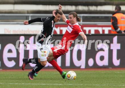 Fussball Bundesliga. RZ Pellets WAC gegen FK Austria Wien. Christopher Wernitznig, (WAC),  Lukas Rotpuller (Austria Wien). Wolfsberg, am 27.11.2016.
Foto: Kuess

---
pressefotos, pressefotografie, kuess, qs, qspictures, sport, bild, bilder, bilddatenbank