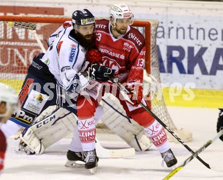 EBEL. Eishockey Bundesliga. KAC gegen 	Fehervar AV 19. Ziga Pance,  (KAC), Antonin Manavian (Alba Volan). Klagenfurt, am 27.11.2016.
Foto: Kuess

---
pressefotos, pressefotografie, kuess, qs, qspictures, sport, bild, bilder, bilddatenbank