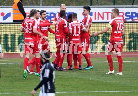 Fussball Bundesliga. RZ Pellets WAC gegen FK Austria Wien. Torjubel Austria Wien. Wolfsberg, am 27.11.2016.
Foto: Kuess

---
pressefotos, pressefotografie, kuess, qs, qspictures, sport, bild, bilder, bilddatenbank