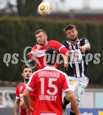 Fussball Bundesliga. RZ Pellets WAC gegen FK Austria Wien. Philipp Prosenik, (WAC), Petar Filipovic (Austria Wien). Wolfsberg, am 27.11.2016.
Foto: Kuess

---
pressefotos, pressefotografie, kuess, qs, qspictures, sport, bild, bilder, bilddatenbank