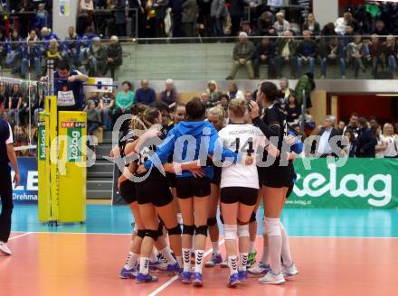 Volleyball Frauen Bundesliga. ATSC Wildcats gegen SG VB NOE Sokol/Post.Jubel  (SG Sokol/Post). Bleiburg, am 1.12.2016.
Foto: Kuess

---
pressefotos, pressefotografie, kuess, qs, qspictures, sport, bild, bilder, bilddatenbank