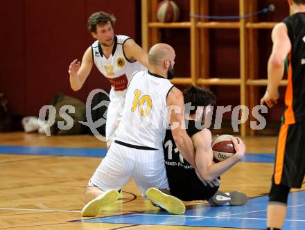 Basketball 2. Bundesliga. GD 9. Runde. Woerthersee Piraten gegen Basket Flames. Joachim Buggelsheim (Woerthersee Piraten), Mathias Kutschera (Basket Flames). Klagenfurt, am 3.12.2016.
Foto: Kuess
---
pressefotos, pressefotografie, kuess, qs, qspictures, sport, bild, bilder, bilddatenbank