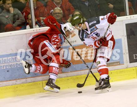 EBEL. Eishockey Bundesliga. KAC gegen 	HCB Suedtirol Alperia. Ziga Pance,  (KAC), Alexander Gellert (Bozen). Klagenfurt, am 16.12.2016.
Foto: Kuess

---
pressefotos, pressefotografie, kuess, qs, qspictures, sport, bild, bilder, bilddatenbank