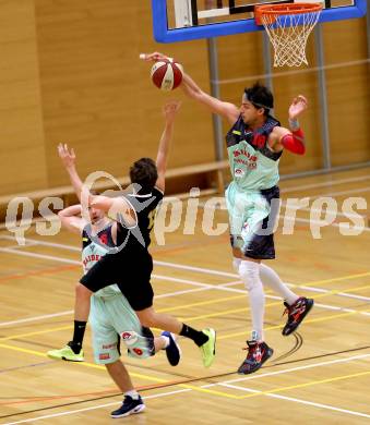 Basketball 2. Bundesliga. GD11. Runde. Raiders Villach gegen Woerthersee Piraten.  Marko Kolaric,  (Villach), Alexander Della Schiava (Woerthersee Piraten). Villach, am 17.12.2016.
Foto: Kuess
---
pressefotos, pressefotografie, kuess, qs, qspictures, sport, bild, bilder, bilddatenbank