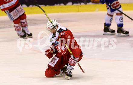 EBEL. Eishockey Bundesliga. KAC gegen 	VSV. Torjubel Patrick Harand (KAC). Klagenfurt, am 18.12.2016.
Foto: Kuess

---
pressefotos, pressefotografie, kuess, qs, qspictures, sport, bild, bilder, bilddatenbank