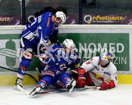 EBEL. Eishockey Bundesliga. VSV gegen	EC Red Bull Salzburg	. Markus Schlacher, David Kreuter, (VSV), Bill Thomas (Salzburg). Villach, am 20.12.2016.
Foto: Kuess

---
pressefotos, pressefotografie, kuess, qs, qspictures, sport, bild, bilder, bilddatenbank