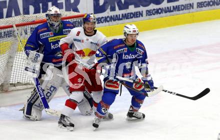 EBEL. Eishockey Bundesliga. VSV gegen	EC Red Bull Salzburg	. Olivier Roy, Kevin Wehrs,  (VSV), Alexander Rauchenwald (Salzburg). Villach, am 20.12.2016.
Foto: Kuess

---
pressefotos, pressefotografie, kuess, qs, qspictures, sport, bild, bilder, bilddatenbank