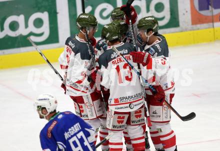 EBEL. Eishockey Bundesliga. VSV gegen	HCB Suedtirol Alperia. Torjubel Bozen. Villach, am 26.12.2016.
Foto: Kuess

---
pressefotos, pressefotografie, kuess, qs, qspictures, sport, bild, bilder, bilddatenbank