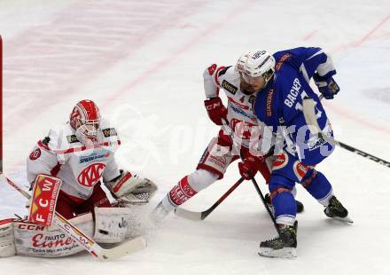 EBEL. Eishockey Bundesliga. VSV gegen	KAC. Stefa Bacher, (VSV), Mark Popovic, Tomas Duba (KAC). Villach, am 28.12.2016.
Foto: Kuess

---
pressefotos, pressefotografie, kuess, qs, qspictures, sport, bild, bilder, bilddatenbank