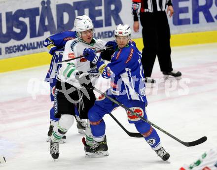 EBEL. Eishockey Bundesliga. VSV gegen	HDD Olimpija Ljubljana. Stefan Bacher (VSV),  Cepon Kristjan (Laibach). Villach, am 20.1.2017.
Foto: Kuess

---
pressefotos, pressefotografie, kuess, qs, qspictures, sport, bild, bilder, bilddatenbank