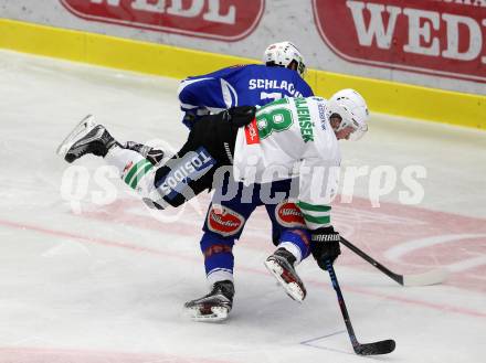 EBEL. Eishockey Bundesliga. VSV gegen	HDD Olimpija Ljubljana. Markus Schlacher (VSV), Ograjensek Tim (Laibach). Villach, am 20.1.2017.
Foto: Kuess

---
pressefotos, pressefotografie, kuess, qs, qspictures, sport, bild, bilder, bilddatenbank