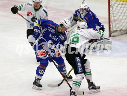 EBEL. Eishockey Bundesliga. VSV gegen	HDD Olimpija Ljubljana. Stefan Bacher (VSV), Koren Gal (Laibach). Villach, am 20.1.2017.
Foto: Kuess

---
pressefotos, pressefotografie, kuess, qs, qspictures, sport, bild, bilder, bilddatenbank