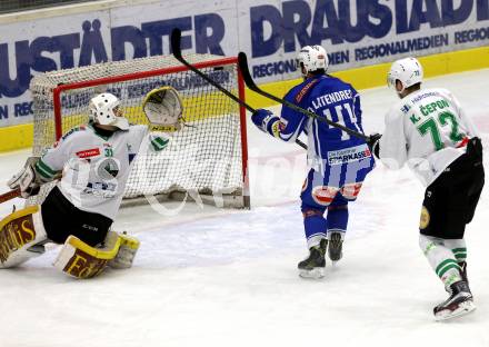 EBEL. Eishockey Bundesliga. VSV gegen	HDD Olimpija Ljubljana. Olivier Latendresse (VSV), Frazee Jeff (Laibach). Villach, am 20.1.2017.
Foto: Kuess

---
pressefotos, pressefotografie, kuess, qs, qspictures, sport, bild, bilder, bilddatenbank