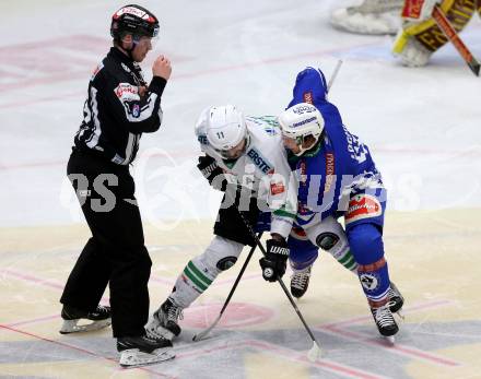 EBEL. Eishockey Bundesliga. VSV gegen	HDD Olimpija Ljubljana. Corey Locke (VSV), Pesut Ziga (Laibach). Villach, am 20.1.2017.
Foto: Kuess

---
pressefotos, pressefotografie, kuess, qs, qspictures, sport, bild, bilder, bilddatenbank