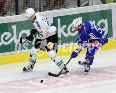 EBEL. Eishockey Bundesliga. VSV gegen	HDD Olimpija Ljubljana. Evan McGrath (VSV),  Cepon Kristjan (Laibach). Villach, am 20.1.2017.
Foto: Kuess

---
pressefotos, pressefotografie, kuess, qs, qspictures, sport, bild, bilder, bilddatenbank