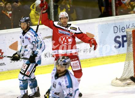 EBEL. Eishockey Bundesliga. KAC gegen 	EHC Liwest Black Wings Linz. Torjubel Jamie Lundmark (KAC). Klagenfurt, am 22.1.2017.
Foto: Kuess

---
pressefotos, pressefotografie, kuess, qs, qspictures, sport, bild, bilder, bilddatenbank