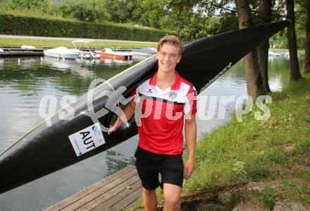 Wildwassersport. Kajak, Kanu.  Felix Oschmautz. Klagenfurt, am 18.7.2016.
Foto: Kuess
---
pressefotos, pressefotografie, kuess, qs, qspictures, sport, bild, bilder, bilddatenbank