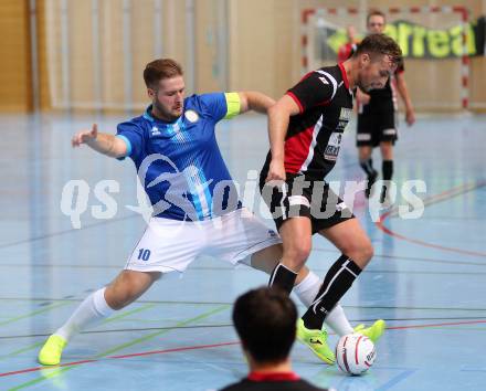 Futsal. 1. Bundesliga. FUTSAL Klagenfurt gegen Polonia FC.  Boris Tomic,  (FUTSAL Klagenfurt), Tomasz Zaremba (Polonia). Viktring, am 10.11.2016.
Foto: Kuess
---
pressefotos, pressefotografie, kuess, qs, qspictures, sport, bild, bilder, bilddatenbank