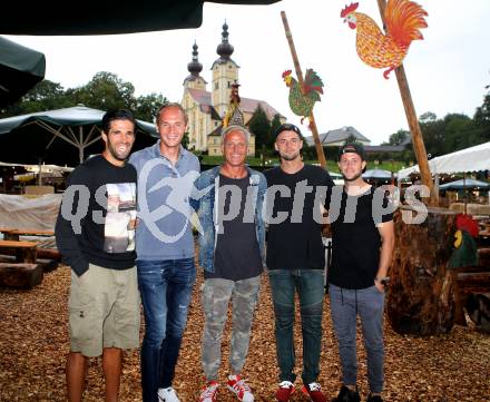 Fussball Bundesliga. WAC. Gackern. Ynclan Pajares Jacobo Maria, Alexander Kofler, Trainer Heimo Pfeifenberger, Philipp Prosenik, Christian Klemm. St. Andrae, am 9.8.2016.
Foto: Kuess
---
pressefotos, pressefotografie, kuess, qs, qspictures, sport, bild, bilder, bilddatenbank