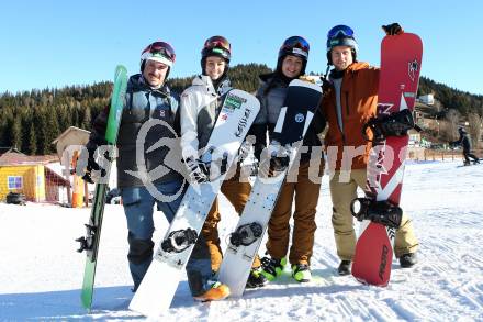 Snowboard. Alexander Payer, Sabine Schoeffmann, Daniela Ulbing, Hanno Douschan. SimonhÃ¶he, am 2.1.2017.
Foto: Kuess
---
pressefotos, pressefotografie, kuess, qs, qspictures, sport, bild, bilder, bilddatenbank