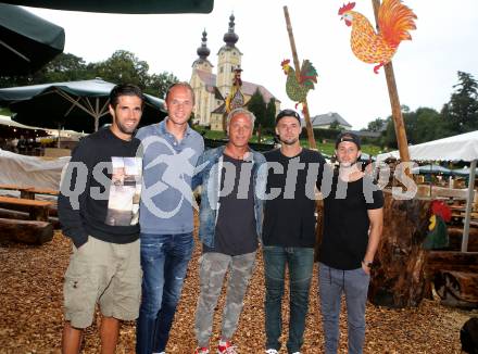 Fussball Bundesliga. WAC. Gackern. Ynclan Pajares Jacobo Maria, Alexander Kofler, Trainer Heimo Pfeifenberger, Philipp Prosenik, Christian Klemm. St. Andrae, am 9.8.2016.
Foto: Kuess
---
pressefotos, pressefotografie, kuess, qs, qspictures, sport, bild, bilder, bilddatenbank