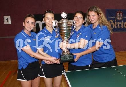 Tischtennis. TTC Villacher. Nicole Trosman, Qianbing Li, Amelie Solja, Anna Vouk. Villach, am 11.9.2016.
Foto: Kuess
---
pressefotos, pressefotografie, kuess, qs, qspictures, sport, bild, bilder, bilddatenbank