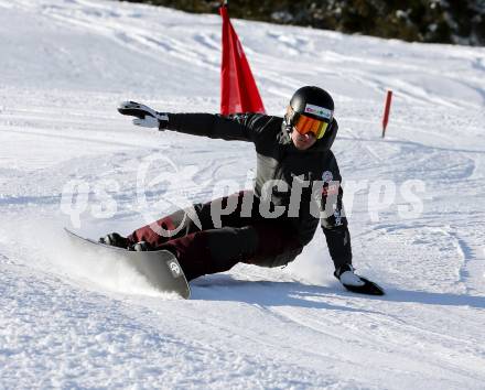 Snowboard. Training. Landeskader Kaernten.  Johann Stefaner. Simonhoehe, 13.1.2016.
Foto: Kuess
---
pressefotos, pressefotografie, kuess, qs, qspictures, sport, bild, bilder, bilddatenbank