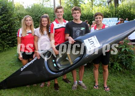 Wildwassersport. Kajak, Kanu. Nina Weratschnig, Lisa Leitner, Felix Oschmautz, Mario Leitner, Nadine Weratschnig. Klagenfurt, am 18.7.2016.
Foto: Kuess
---
pressefotos, pressefotografie, kuess, qs, qspictures, sport, bild, bilder, bilddatenbank