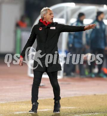 Fussball Bundesliga. RZ Pellets WAC gegen SV Guntamatic Ried. Trainer Heimo Pfeifenberger (WAC). Wolfsberg, am 11.2.2017.
Foto: Kuess

---
pressefotos, pressefotografie, kuess, qs, qspictures, sport, bild, bilder, bilddatenbank