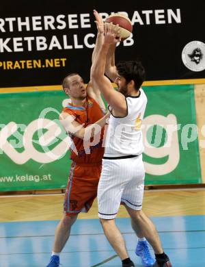 Basketball 2. Bundesliga. GD 16. Runde. Woerthersee Piraten gegen Basket2000 Vienna. Gspandl Daniel (Piraten), Arnis Servuts (Vienna). Klagenfurt, am 11.2.2017.
Foto: Kuess
---
pressefotos, pressefotografie, kuess, qs, qspictures, sport, bild, bilder, bilddatenbank