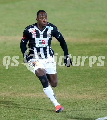 Fussball Bundesliga. RZ Pellets WAC gegen SV Guntamatic Ried. Dever Akeem Orgill (WAC). Wolfsberg, am 11.2.2017.
Foto: Kuess

---
pressefotos, pressefotografie, kuess, qs, qspictures, sport, bild, bilder, bilddatenbank