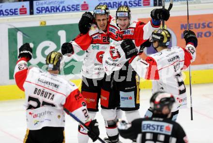 EBEL. Eishockey Bundesliga. VSV gegen	HC Orli Znojmo.  Torjubel  (Znojmo). Villach, am 15.2.2017.
Foto: Kuess

---
pressefotos, pressefotografie, kuess, qs, qspictures, sport, bild, bilder, bilddatenbank