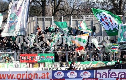 Fussball Bundesliga. RZ Pellets WAC gegen SK Rapid Wien.  Fans  (Rapid). Wolfsberg, am 11.2.2017.
Foto: Kuess

---
pressefotos, pressefotografie, kuess, qs, qspictures, sport, bild, bilder, bilddatenbank