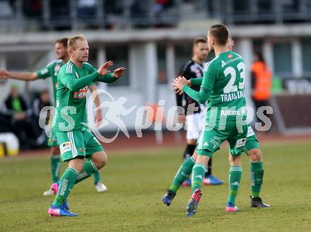 Fussball Bundesliga. RZ Pellets WAC gegen SK Rapid Wien. Torjubel Mario Sonnleitner (Rapid). Wolfsberg, am 11.2.2017.
Foto: Kuess

---
pressefotos, pressefotografie, kuess, qs, qspictures, sport, bild, bilder, bilddatenbank