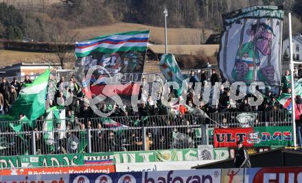 Fussball Bundesliga. RZ Pellets WAC gegen SK Rapid Wien. Fans  (Rapid). Wolfsberg, am 11.2.2017.
Foto: Kuess

---
pressefotos, pressefotografie, kuess, qs, qspictures, sport, bild, bilder, bilddatenbank