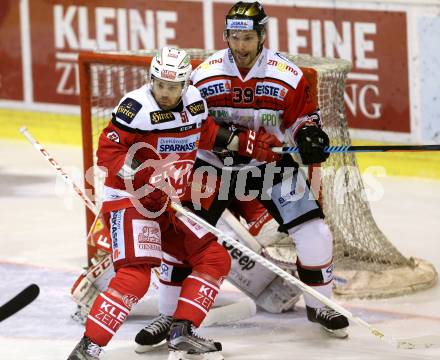 EBEL. Eishockey Bundesliga. KAC gegen 	HC Orli Znojmo. Kevin Kapstad, (KAC),  Tomas Plihal (Znojmo). Klagenfurt, am 3.3.2017.
Foto: Kuess

---
pressefotos, pressefotografie, kuess, qs, qspictures, sport, bild, bilder, bilddatenbank