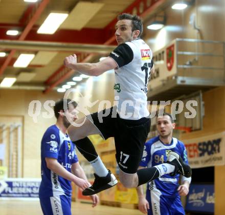 Handball HLA. SC Kelag Ferlach gegen HC Linz AG. Izudin Mujanovic (Ferlach). Ferlach, am 11.3.2017.
Foto: Kuess
---
pressefotos, pressefotografie, kuess, qs, qspictures, sport, bild, bilder, bilddatenbank