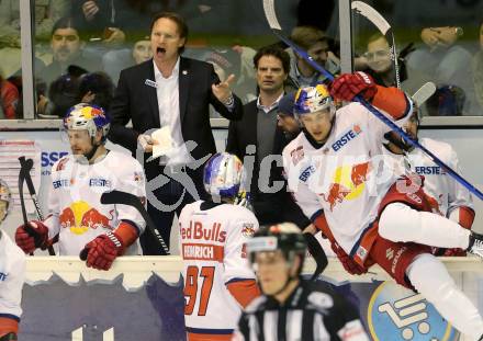 EBEL. Eishockey Bundesliga. KAC gegen 	EC Red Bull Salzburg. Trainer Greg Poss  (Salzburg). Klagenfurt, am 17.3.2017.
Foto: Kuess

---
pressefotos, pressefotografie, kuess, qs, qspictures, sport, bild, bilder, bilddatenbank