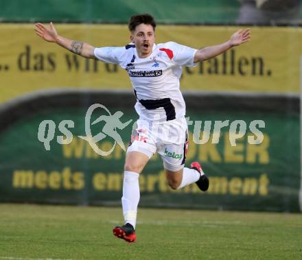 Fussball Kaerntner Liga. SAK gegen ASV. Torjubel Philipp Diex, (SAK). Klagenfurt, am 24.3.2017.
Foto: Kuess
---
pressefotos, pressefotografie, kuess, qs, qspictures, sport, bild, bilder, bilddatenbank