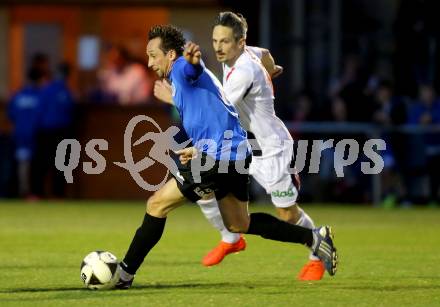 Fussball Kaerntner Liga. SAK gegen ASV. Thomas Riedl, (SAK), Matthias Dollinger  (ASV). Klagenfurt, am 24.3.2017.
Foto: Kuess
---
pressefotos, pressefotografie, kuess, qs, qspictures, sport, bild, bilder, bilddatenbank