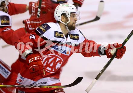 EBEL. Eishockey Bundesliga. KAC gegen 	EC Red Bull Salzburg. Torjubel Ziga Pance (KAC). Klagenfurt, am 26.3.2017.
Foto: Kuess

---
pressefotos, pressefotografie, kuess, qs, qspictures, sport, bild, bilder, bilddatenbank