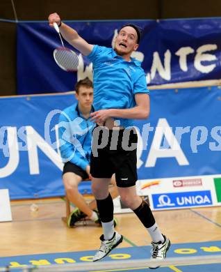 Badminton 2. Bundesliga. ASKOE Kelag Kaernten gegen BC Feldkirch.  Martin Cerkovnik (Kaernten). Klagenfurt, am 25.3.2017.
Foto: Kuess
---
pressefotos, pressefotografie, kuess, qs, qspictures, sport, bild, bilder, bilddatenbank