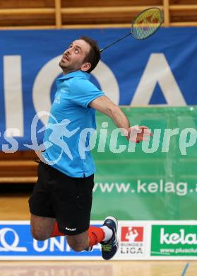 Badminton 2. Bundesliga. ASKOE Kelag Kaernten gegen BC Feldkirch.  Blagovest Kisyov (Kaernten). Klagenfurt, am 25.3.2017.
Foto: Kuess
---
pressefotos, pressefotografie, kuess, qs, qspictures, sport, bild, bilder, bilddatenbank