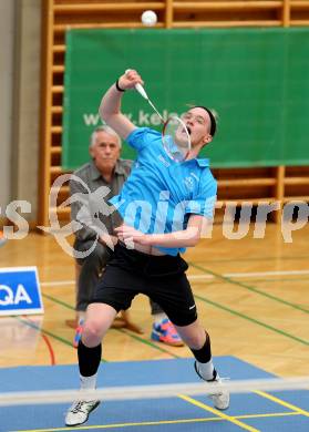 Badminton 2. Bundesliga. ASKOE Kelag Kaernten gegen BC Feldkirch.  Martin Cerkovnik (Kaernten). Klagenfurt, am 25.3.2017.
Foto: Kuess
---
pressefotos, pressefotografie, kuess, qs, qspictures, sport, bild, bilder, bilddatenbank