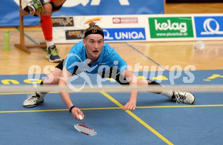 Badminton 2. Bundesliga. ASKOE Kelag Kaernten gegen BC Feldkirch.  Martin Cerkovnik (Kaernten). Klagenfurt, am 25.3.2017.
Foto: Kuess
---
pressefotos, pressefotografie, kuess, qs, qspictures, sport, bild, bilder, bilddatenbank