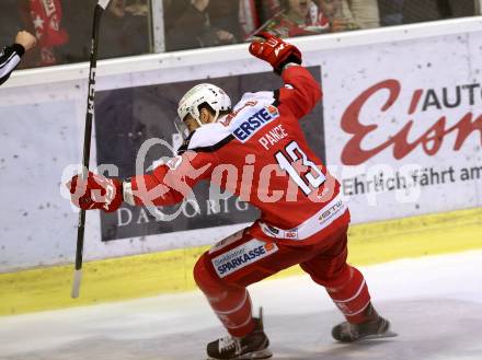 EBEL. Eishockey Bundesliga. KAC gegen 	EC Red Bull Salzburg. Torjubel Ziga Pance (KAC). Klagenfurt, am 26.3.2017.
Foto: Kuess

---
pressefotos, pressefotografie, kuess, qs, qspictures, sport, bild, bilder, bilddatenbank