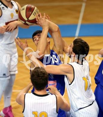 Basketball 2. Bundesliga. GD 22. Runde. Woerthersee Piraten gegen Timberwolves.  Andreas Nuck	(Piraten),  David RADOS (Timberwolves). Klagenfurt, am 1.4.2017.
Foto: Kuess
---
pressefotos, pressefotografie, kuess, qs, qspictures, sport, bild, bilder, bilddatenbank