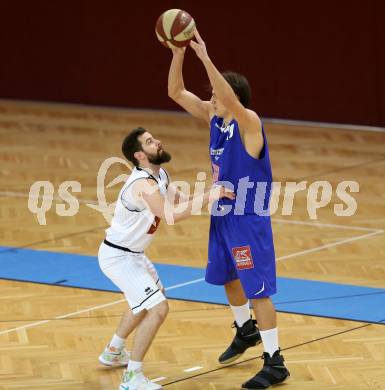 Basketball 2. Bundesliga. GD 22. Runde. Woerthersee Piraten gegen Timberwolves. Allesch Edgar (Piraten), Melih SENYURT (Timberwolves). Klagenfurt, am 1.4.2017.
Foto: Kuess
---
pressefotos, pressefotografie, kuess, qs, qspictures, sport, bild, bilder, bilddatenbank