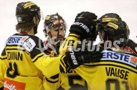 EBEL. Eishockey Bundesliga. KAC gegen 	UPC Vienna Capitals. Torjubel Caps. Klagenfurt, am 2.4.2017.
Foto: Kuess

---
pressefotos, pressefotografie, kuess, qs, qspictures, sport, bild, bilder, bilddatenbank